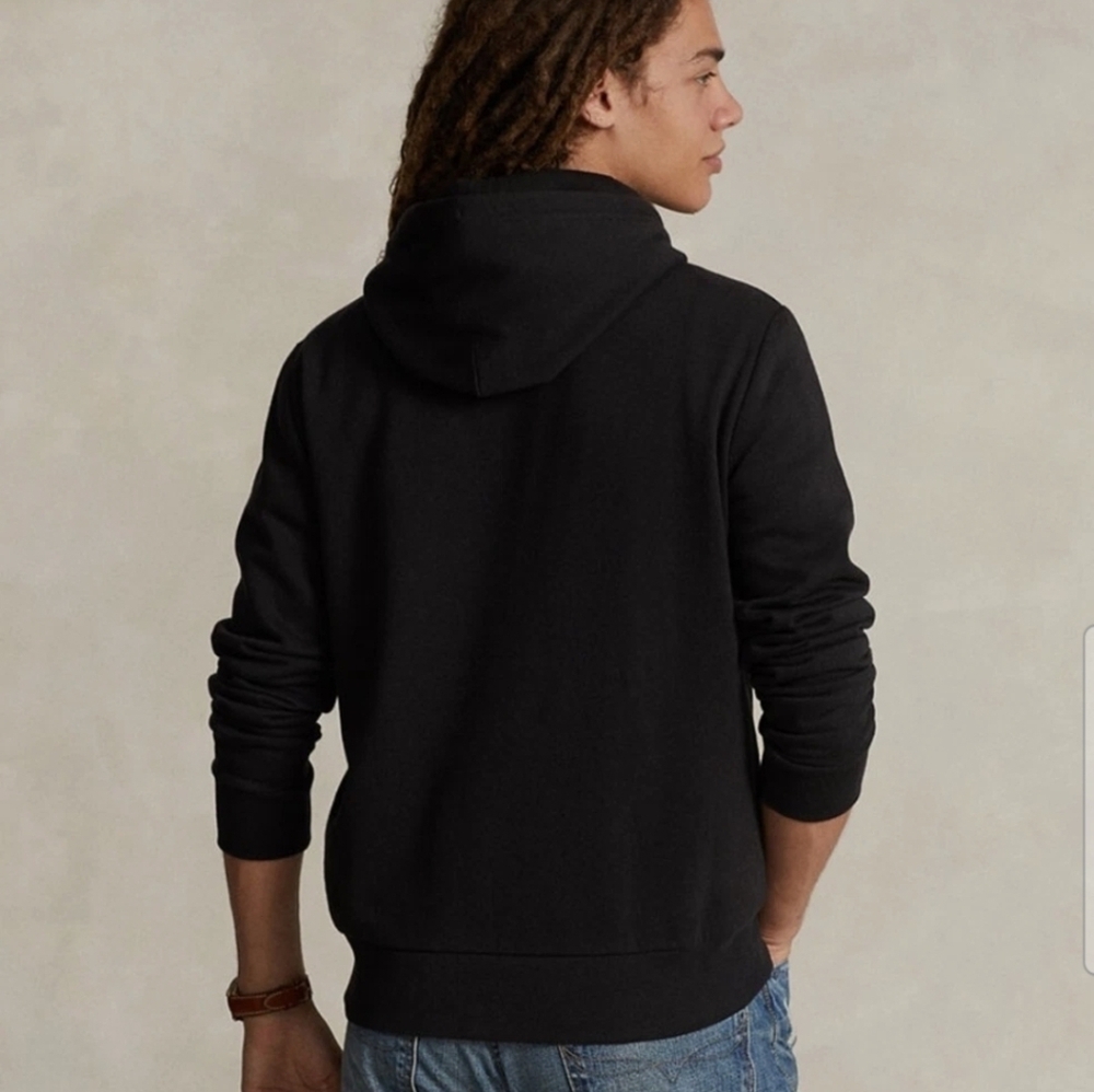 Polo by Ralph Lauren Multicolor Logo Black Hoodie Sz. XSmall - Picture 3 of 7